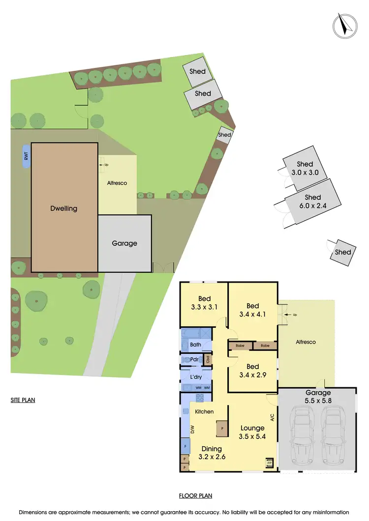 Floorplan of Homely house listing, 6 Coustley Close, Wallan VIC 3756