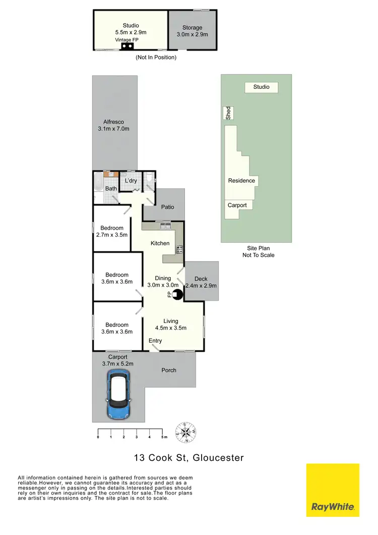 Floorplan of Homely house listing, 13 Cook Street, Gloucester NSW 2422