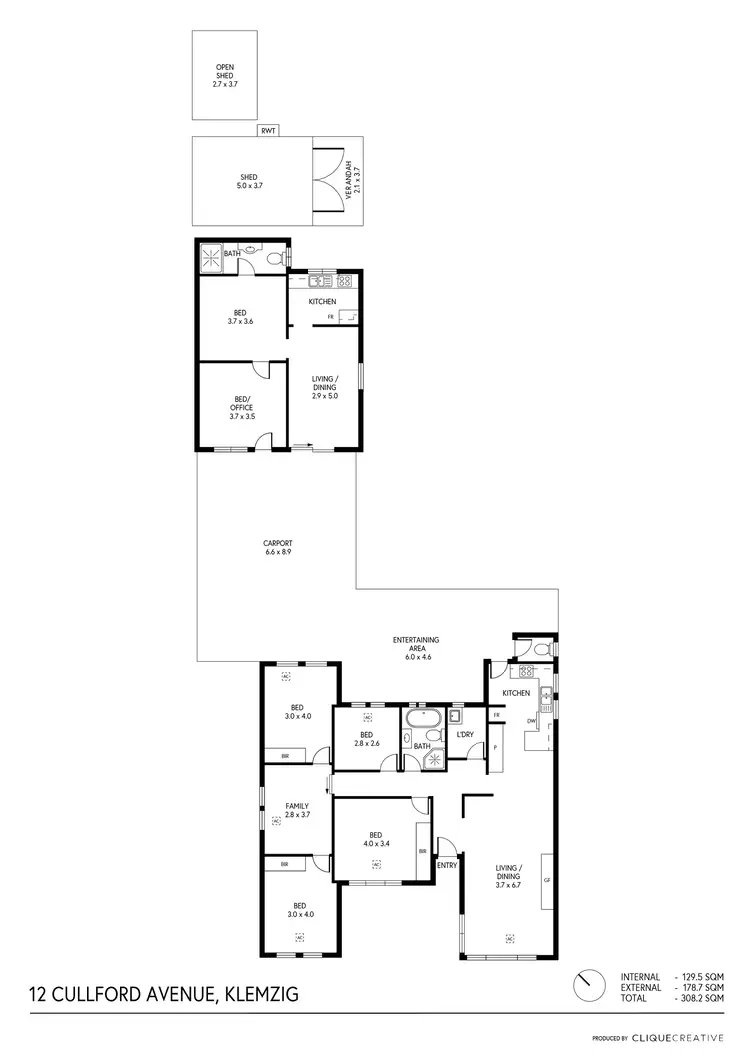 Floorplan of Homely house listing, 12 Cullford Avenue, Klemzig SA 5087