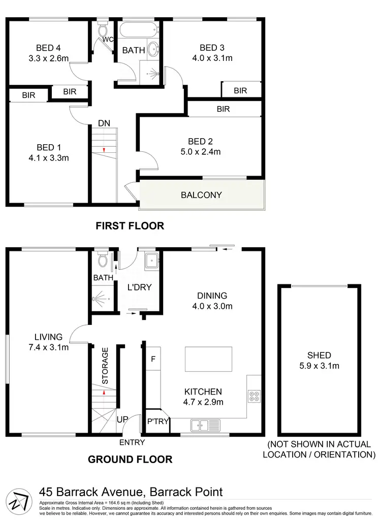 Floorplan of Homely house listing, 45 Barrack Avenue, Barrack Point NSW 2528