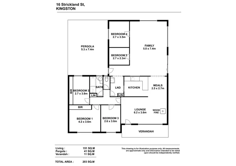 Floorplan of Homely house listing, 16 Strickland Street, Kingston Se SA 5275