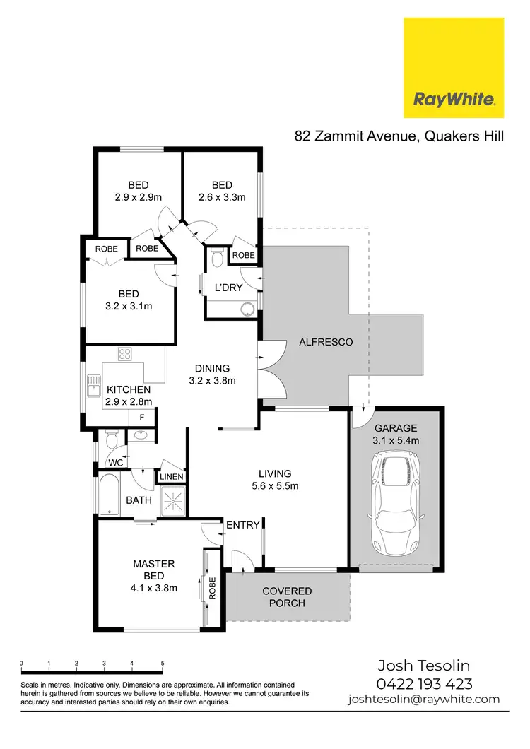Floorplan of Homely house listing, 82 Zammit Avenue, Quakers Hill NSW 2763