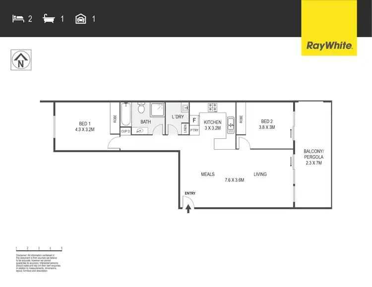 Floorplan of Homely unit listing, 41/16 David Miller Crescent, Casey ACT 2913