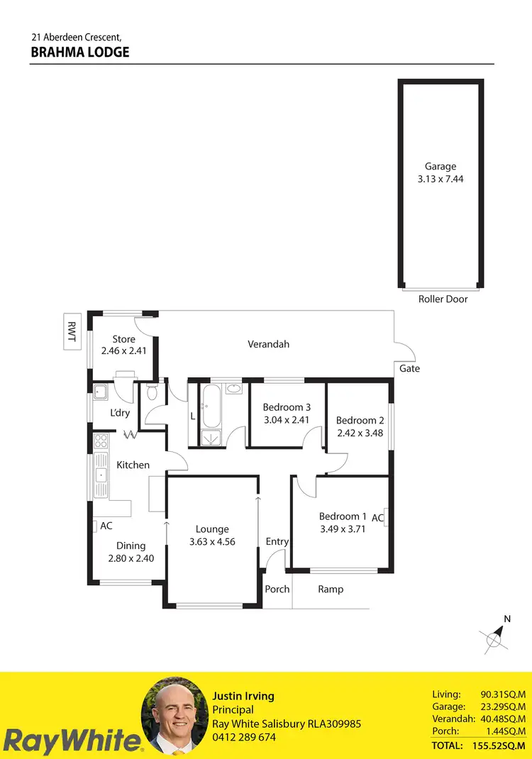 Floorplan of Homely house listing, 21 Aberdeen Crescent, Brahma Lodge SA 5109
