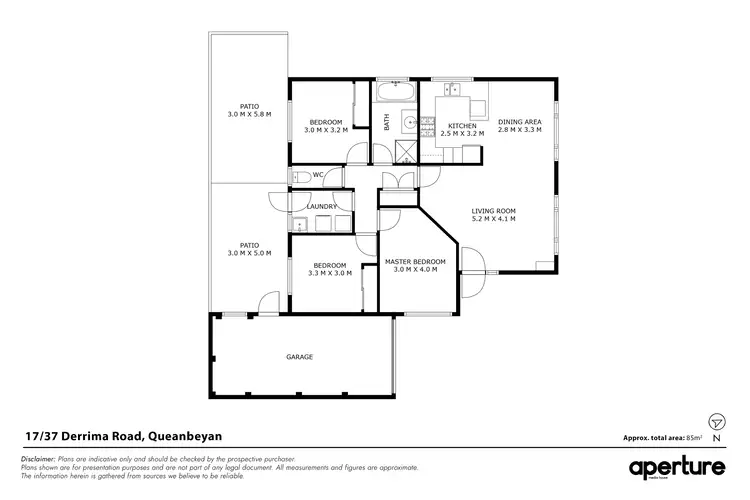 Floorplan of Homely townhouse listing, 17/37 Derrima Road, Queanbeyan NSW 2620