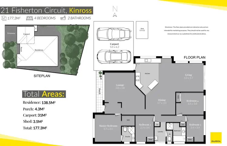 Floorplan of Homely house listing, 21 Fisherton Circuit, Kinross WA 6028