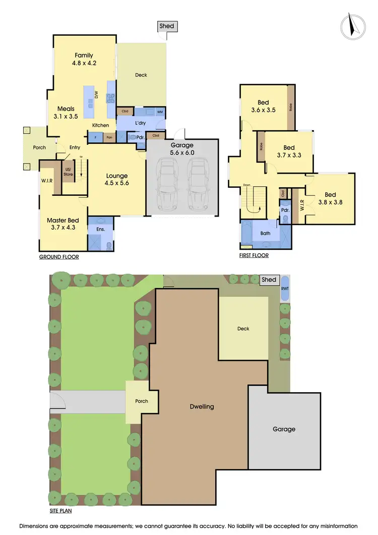 Floorplan of Homely townhouse listing, 1/34 Golf Links Avenue, Oakleigh VIC 3166