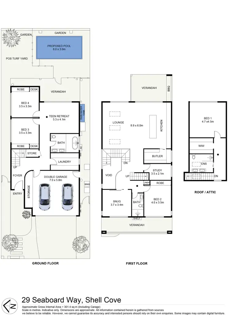 Floorplan of Homely house listing, 29 Seaboard Way, Shell Cove NSW 2529