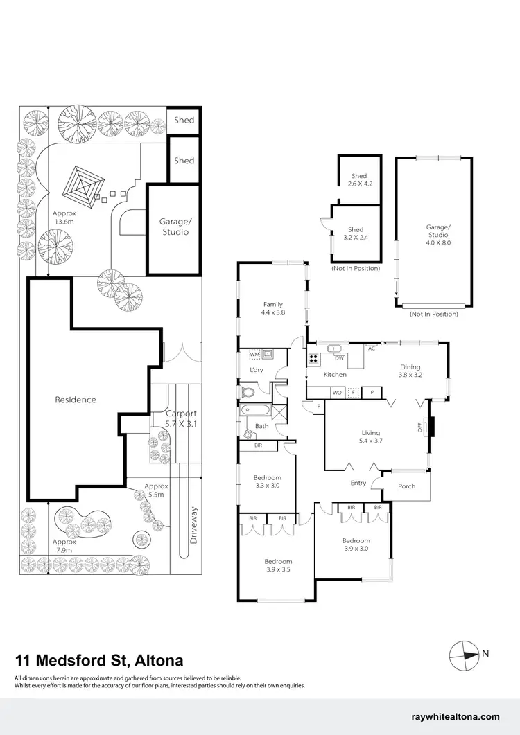 Floorplan of Homely house listing, 11 Medford Street, Altona VIC 3018