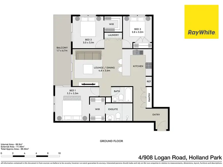 Floorplan of Homely unit listing, 4/908 Logan Road, Holland Park West QLD 4121