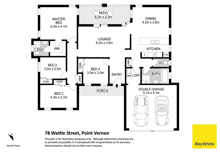 Floorplan of Homely house listing, 78 Wattle Street, Point Vernon QLD 4655