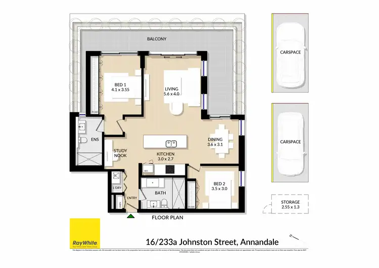 Floorplan of Homely apartment listing, 16/233A Johnston Street, Annandale NSW 2038