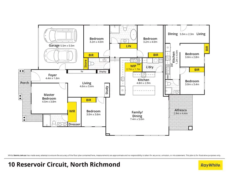 Floorplan of Homely house listing, 10 Reservoir Circuit, North Richmond NSW 2754
