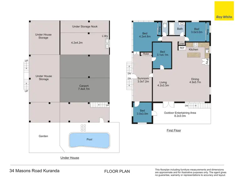Floorplan of Homely house listing, 34 Masons Road, Kuranda QLD 4881