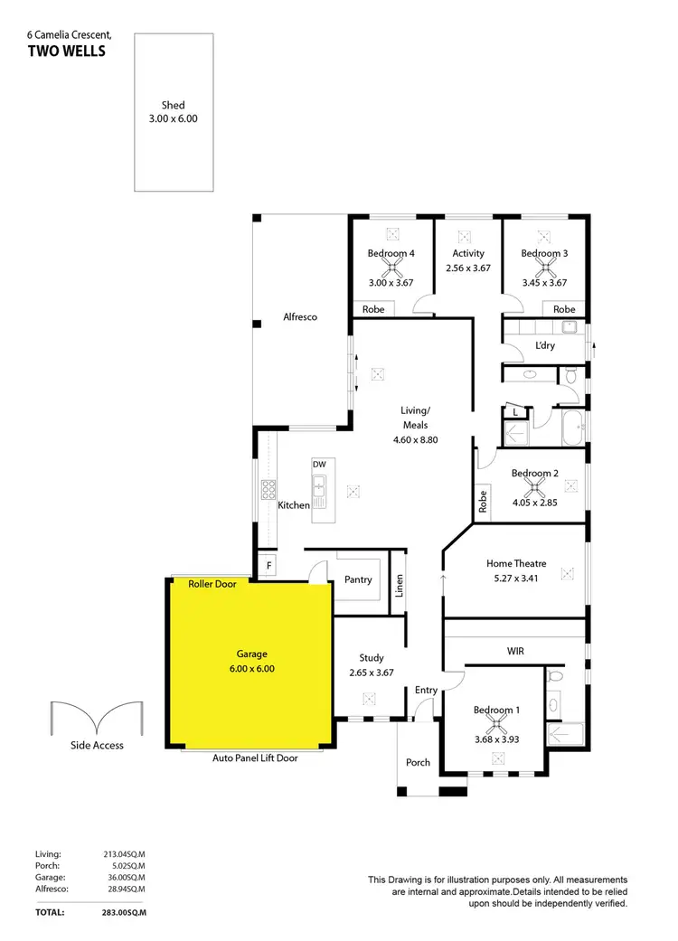 Floorplan of Homely house listing, 6 Camelia Crescent, Two Wells SA 5501