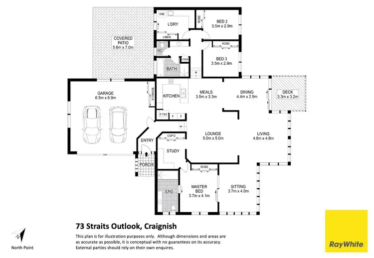 Floorplan of Homely house listing, 73 Straits Outlook, Craignish QLD 4655