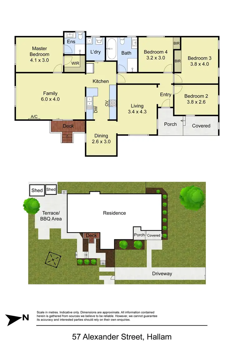 Floorplan of Homely house listing, 57 Alexander Street, Hallam VIC 3803