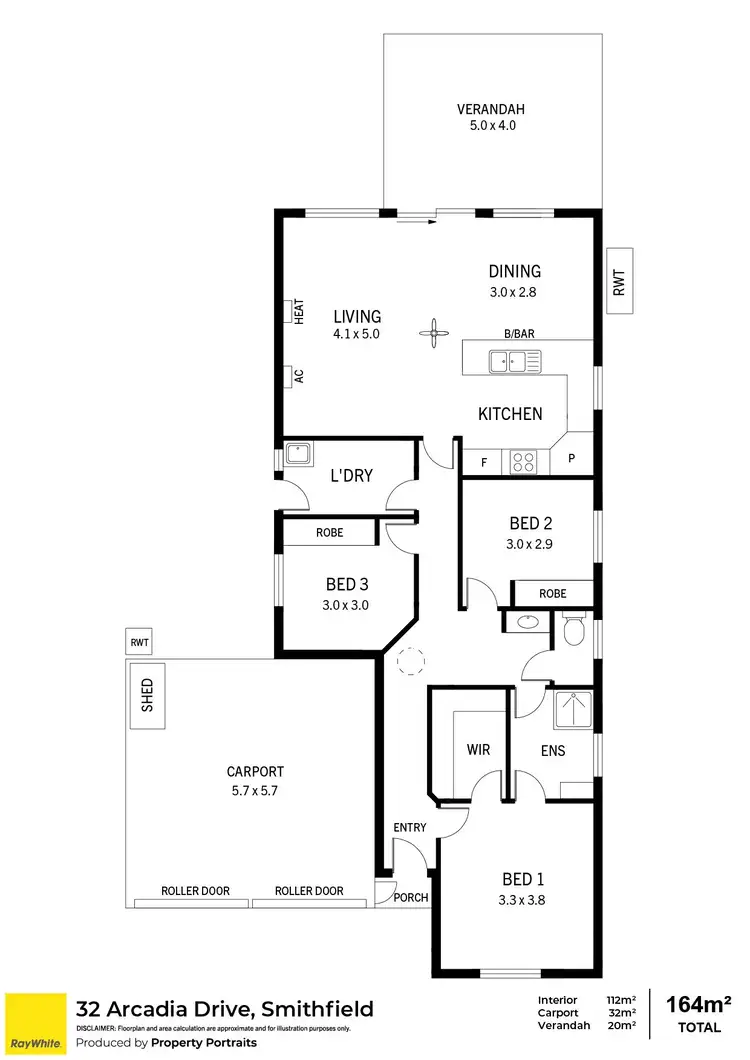 Floorplan of Homely house listing, 32 Arcadia Drive, Smithfield SA 5114