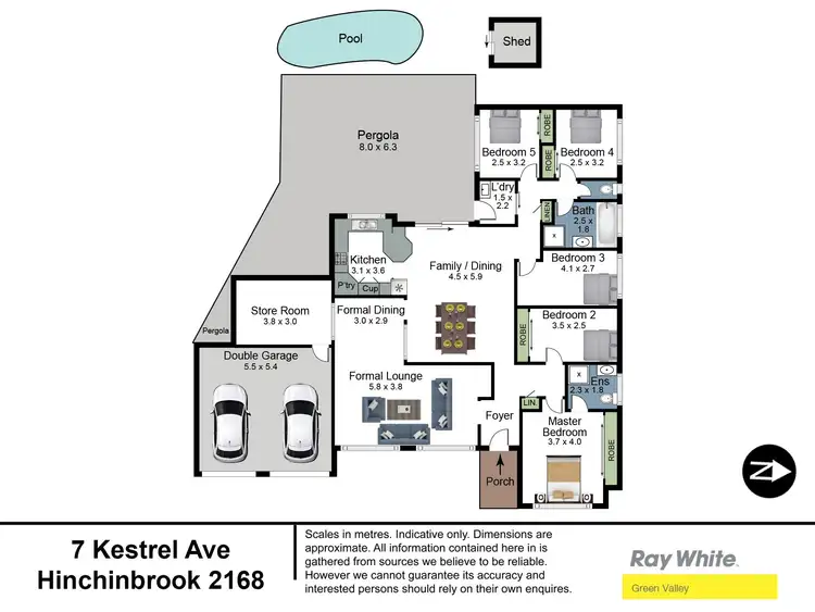 Floorplan of Homely house listing, 7 Kestrel Avenue, Hinchinbrook NSW 2168