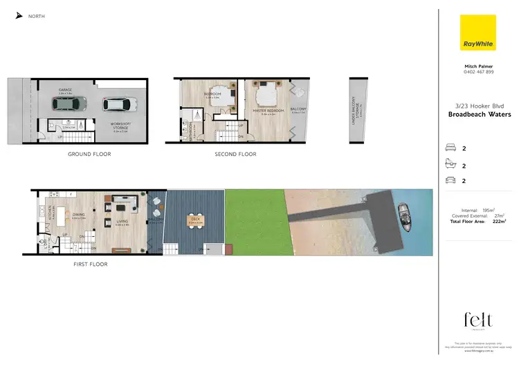 Floorplan of Homely unit listing, 3/23 Hooker Boulevard, Broadbeach Waters QLD 4218