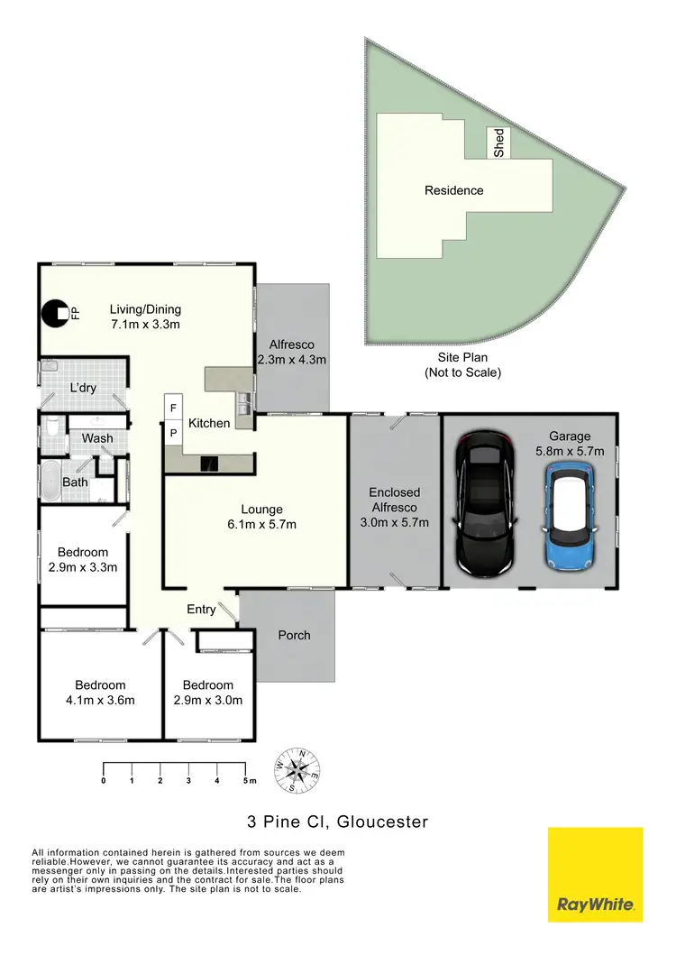 Floorplan of Homely house listing, 3 Pine Close, Gloucester NSW 2422