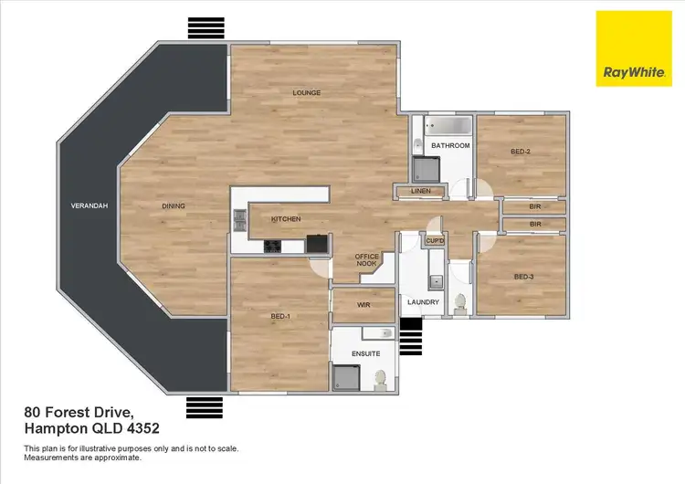 Floorplan of Homely house listing, 80 Forest Drive, Hampton QLD 4352