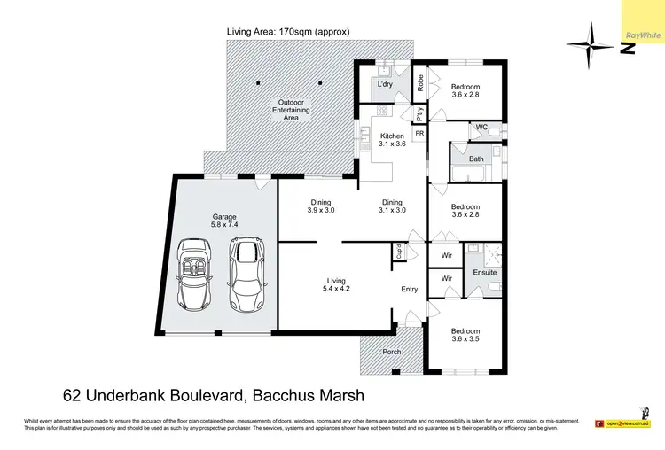 Floorplan of Homely house listing, 62 Underbank Boulevard, Bacchus Marsh VIC 3340