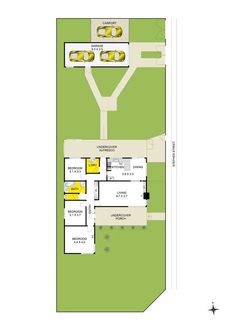 Floorplan of Homely house listing, 58 Davis Street, Belmont VIC 3216
