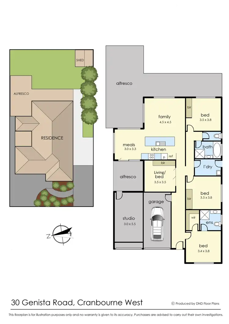 Floorplan of Homely house listing, 30 Genista Road, Cranbourne West VIC 3977