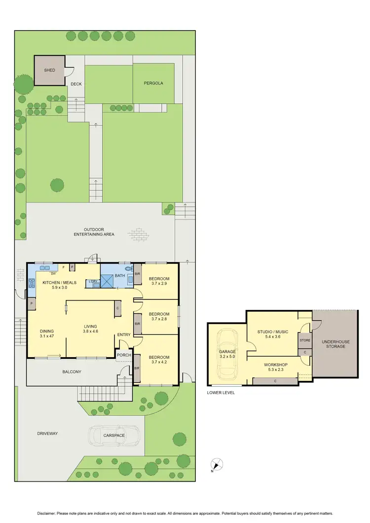 Floorplan of Homely house listing, 64 Valley Crescent, Glenroy VIC 3046