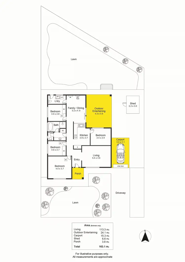 Floorplan of Homely house listing, 4 Rousillion Promenade, Old Reynella SA 5161