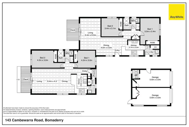 Floorplan of Homely block of units listing, 1&2/143 Cambewarra Road, Bomaderry NSW 2541