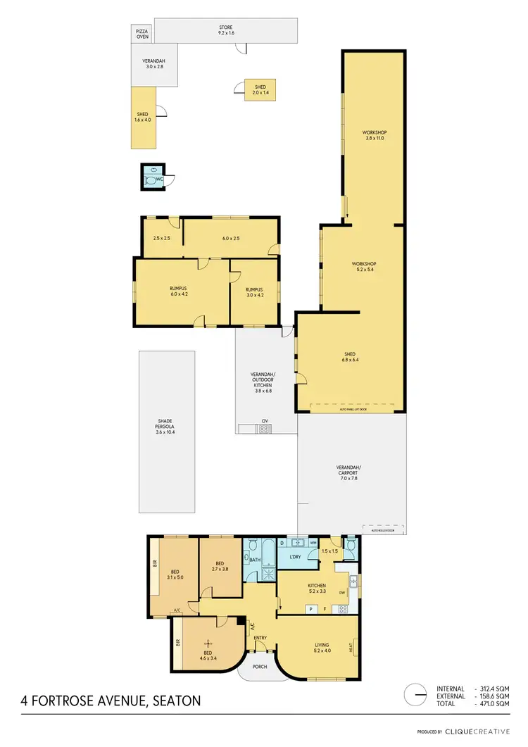 Floorplan of Homely house listing, 4 Fortrose Avenue, Seaton SA 5023