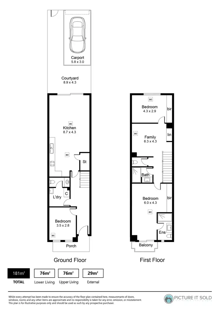 Floorplan of Homely townhouse listing, 131 East Parkway, Lightsview SA 5085