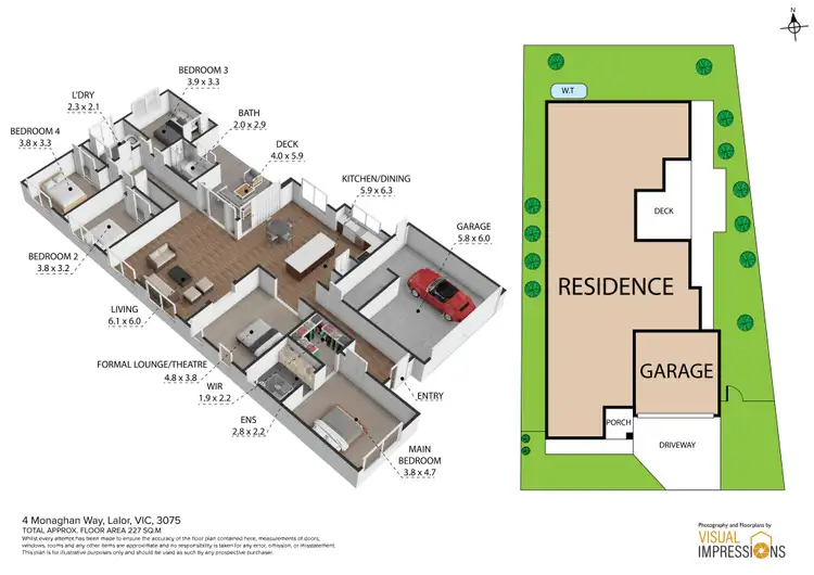 Floorplan of Homely house listing, 4 Monaghan Way, Lalor VIC 3075