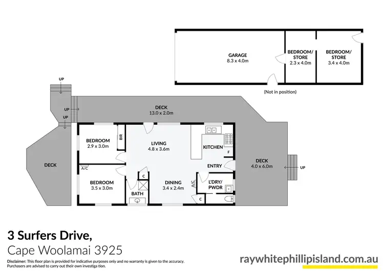 Floorplan of Homely house listing, 3 Surfers Drive, Cape Woolamai VIC 3925