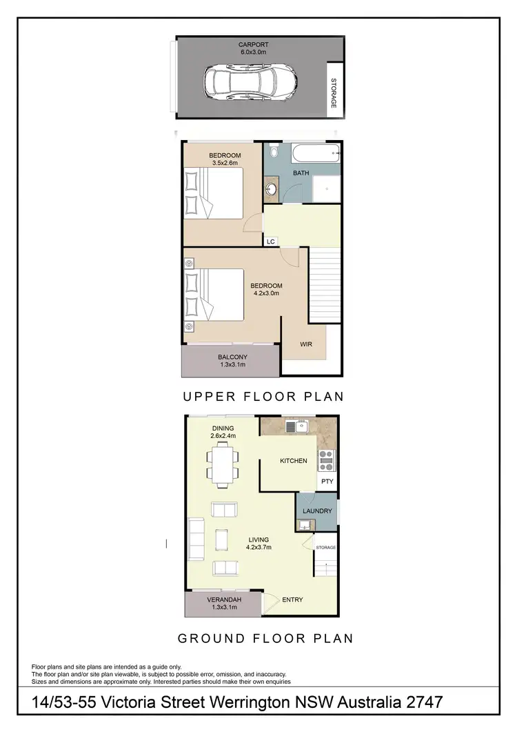 Floorplan of Homely unit listing, 14/53-55 Victoria Street, Werrington NSW 2747