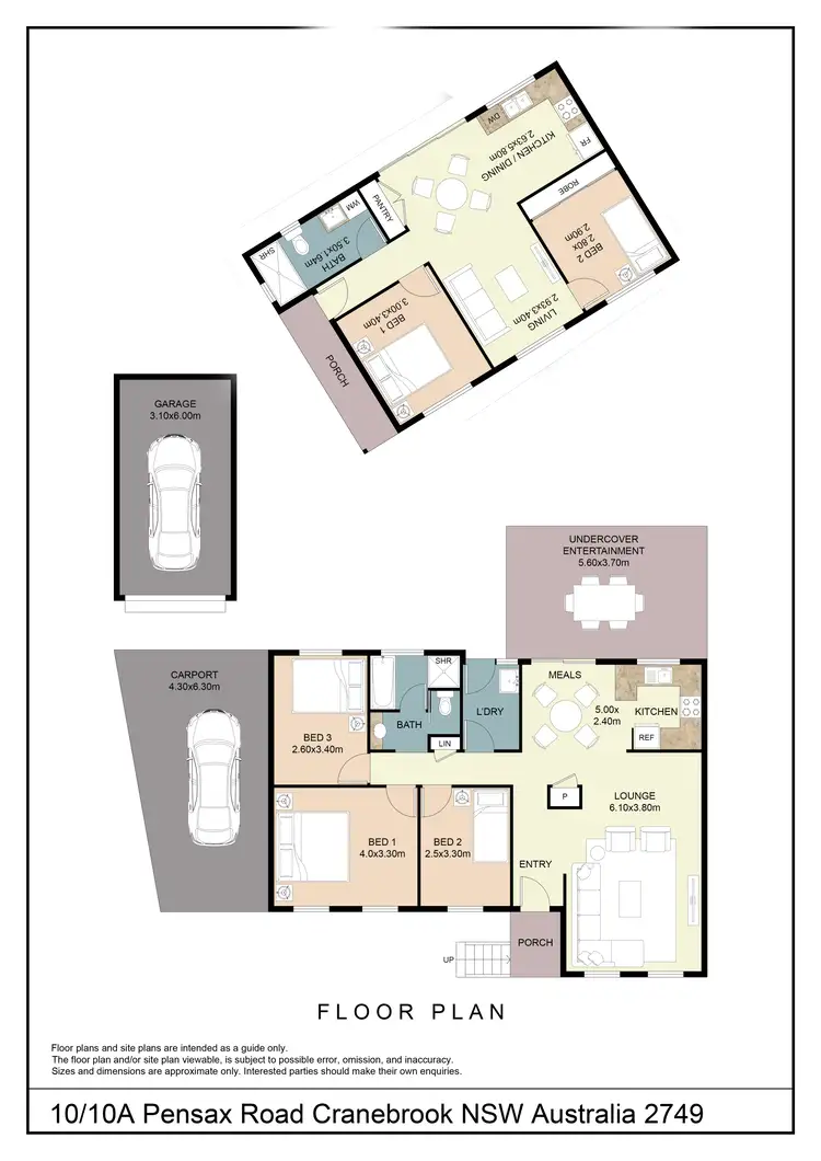 Floorplan of Homely house listing, 10 & 10a Pensax Road, Cranebrook NSW 2749