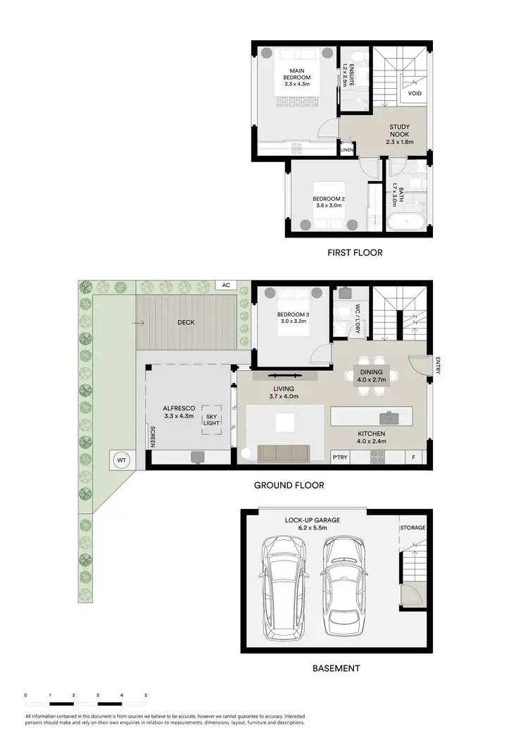 Floorplan of Homely townhouse listing, 2/21 Robinson Street, Monterey NSW 2217