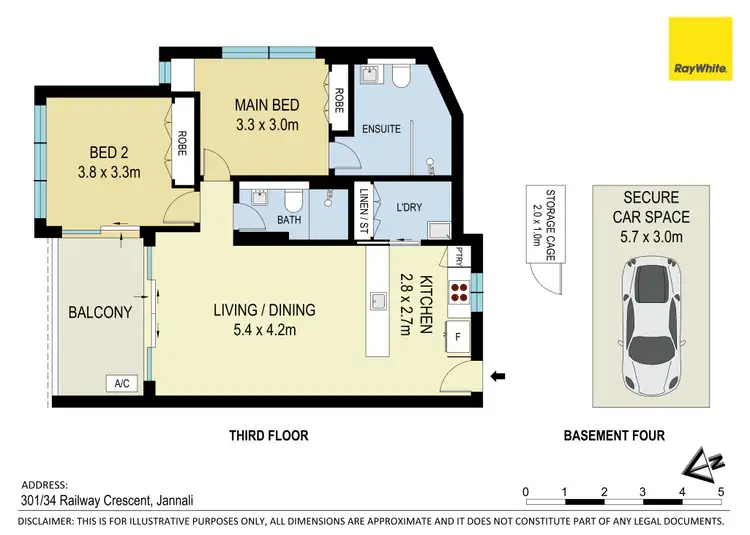 Floorplan of Homely apartment listing, 301/34-38 Railway Crescent, Jannali NSW 2226
