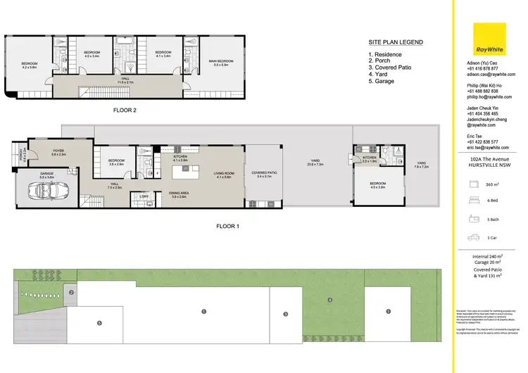 Floorplan of Homely semi-detached listing, 102A The Avenue, Hurstville NSW 2220