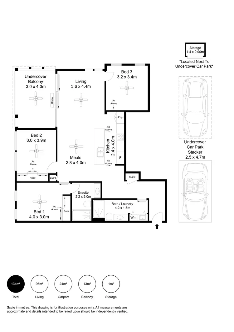 Floorplan of Homely house listing, 401/1 Troubridge Drive, West Lakes SA 5021