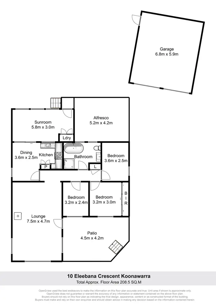 Floorplan of Homely house listing, 10 Eleebana Crescent, Koonawarra NSW 2530