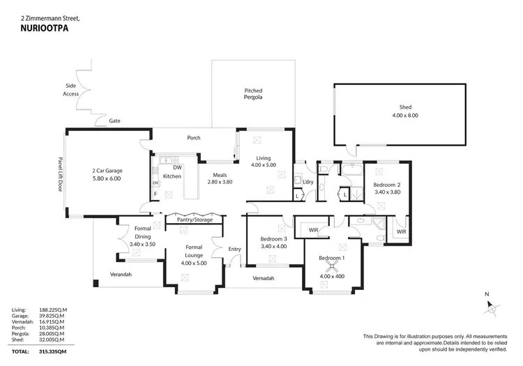Floorplan of Homely house listing, 2 Zimmermann Street, Nuriootpa SA 5355