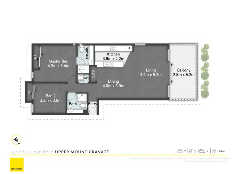 Floorplan of Homely apartment listing, 33/2180 Logan Road, Upper Mount Gravatt QLD 4122