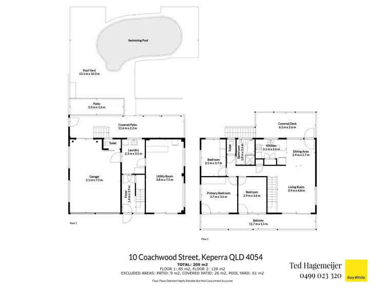 Floorplan of Homely house listing, 10 Coachwood Street, Keperra QLD 4054