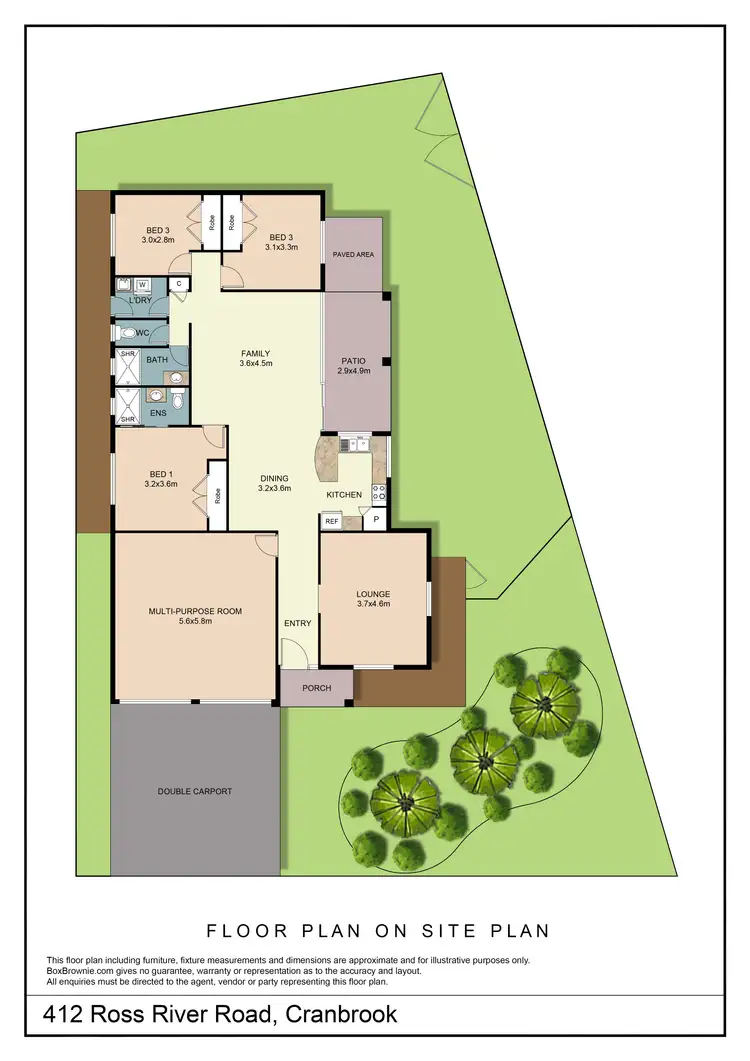 Floorplan of Homely house listing, 412 Ross River Road, Cranbrook QLD 4814