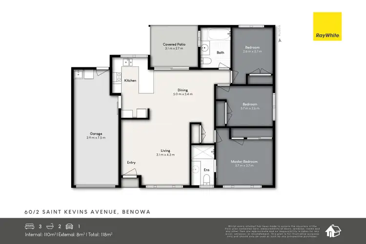 Floorplan of Homely villa listing, 60/2 St Kevins Avenue, Benowa QLD 4217
