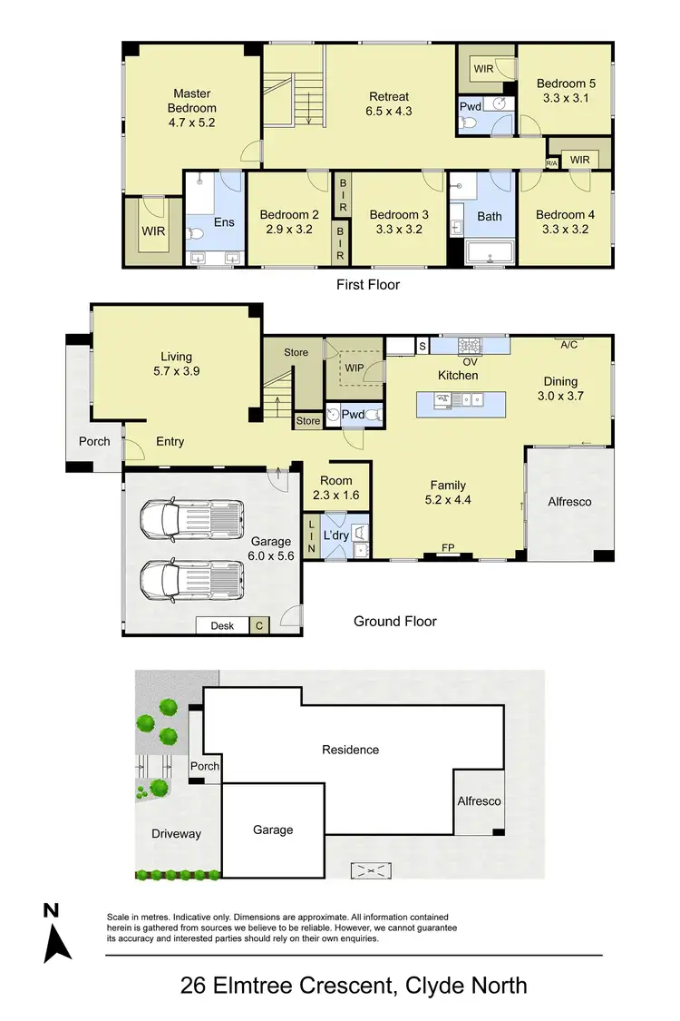 Floorplan of Homely house listing, 26 Elmtree Crescent, Clyde North VIC 3978