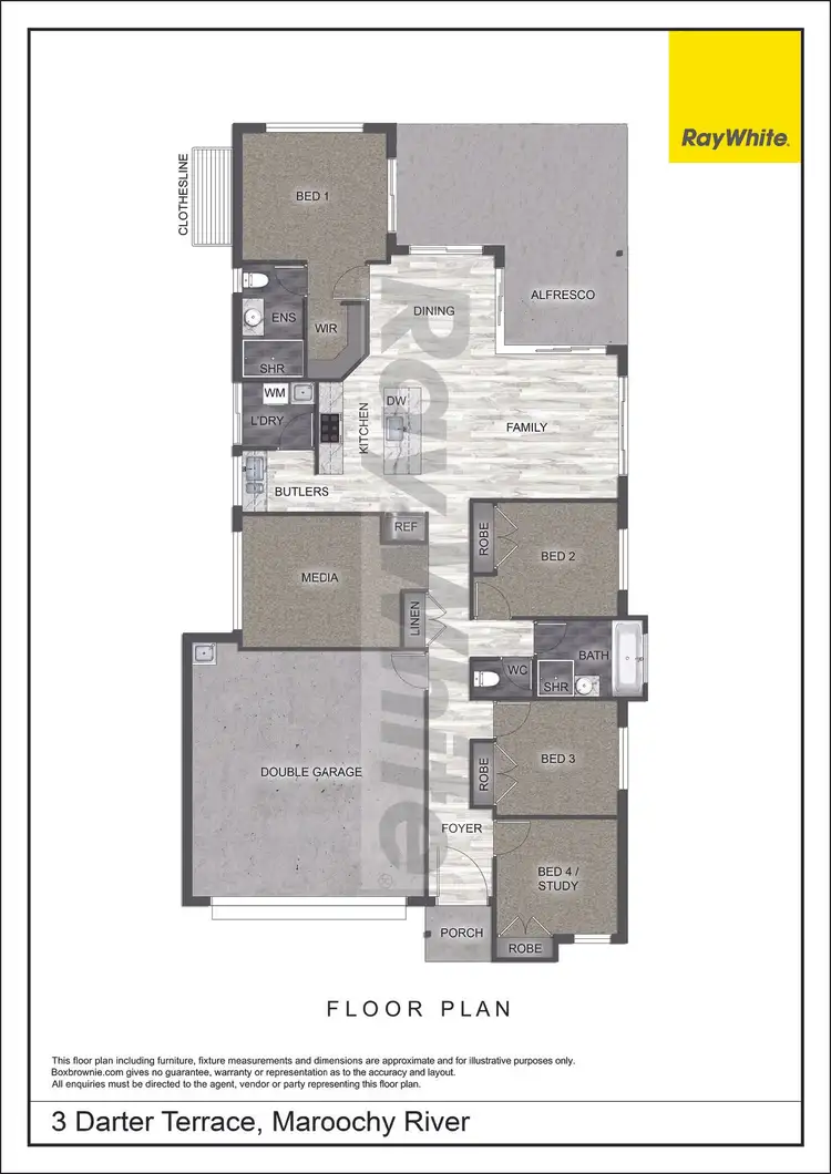 Floorplan of Homely house listing, 3 Darter Terrace, Bli Bli QLD 4560